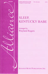 Sleep, Kentucky Babe SSA choral sheet music cover